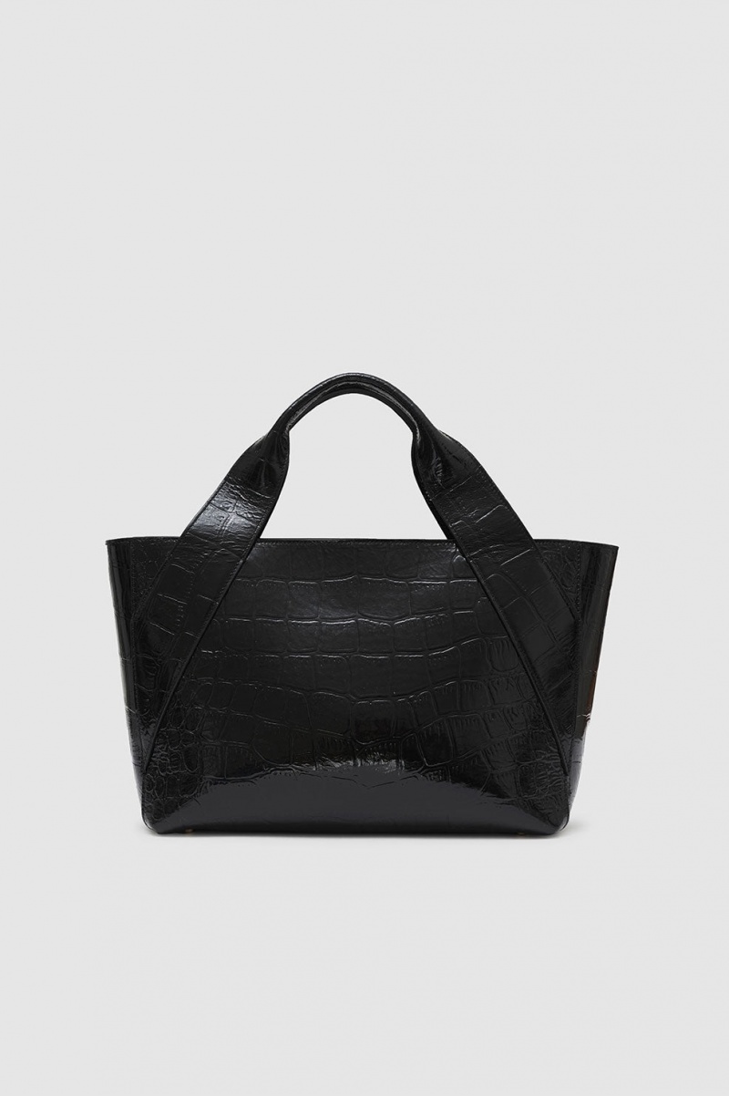 Handbags Anine Bing Maya Tote Noir Femme | DAD-1012469